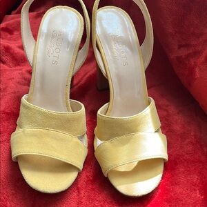 Talbots Women's Yellow Heeled Sandals